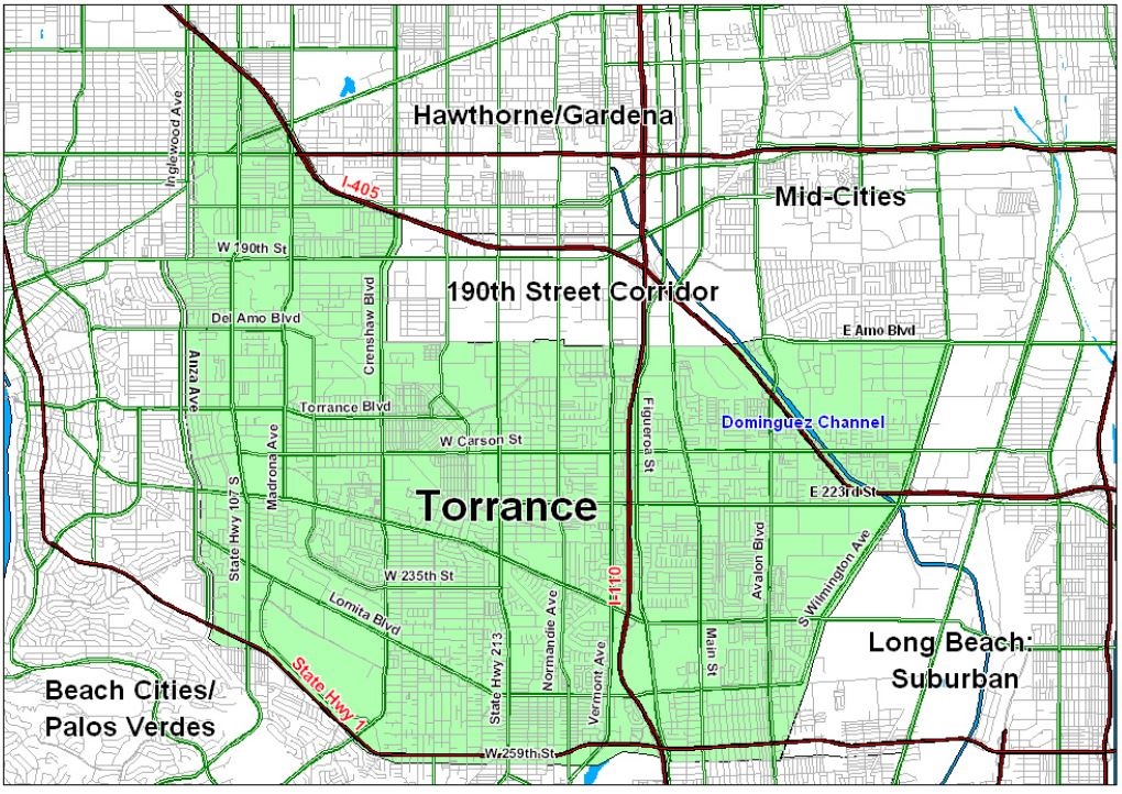 Detailed Torrance Map