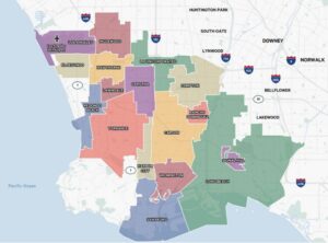 Torrance and Cities in the South Bay and Regional City Map